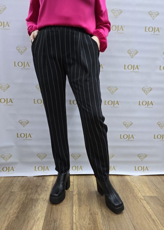 SPODNIE W PASKI