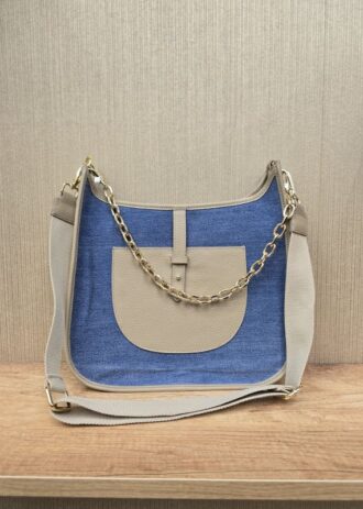 Torba skóra + jeans