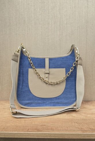 Torba skóra + jeans