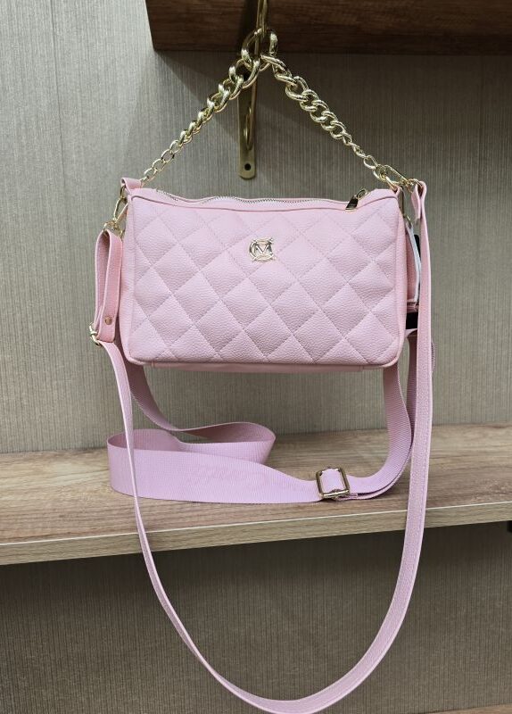 Torba pikowana różowa